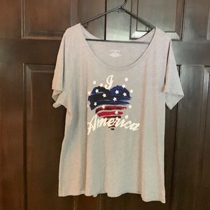 NWOT Lane Bryant 4th of July t-shirt size 18/20